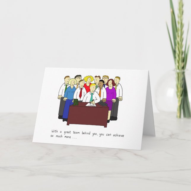 Carte Avec une grande équipe, vous pouvez obtenir plus. (Devant)