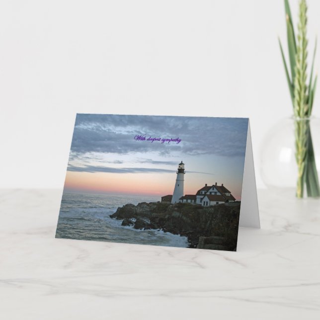 Carte Avec une profonde sympathie, sentinelle au coucher (Devant)