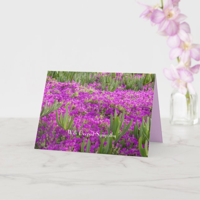 Carte Avec Une Sympathie Plus Profonde, Plante De Glace  (Orchidée)
