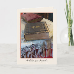 Carte Avec Une Sympathie Profonde, Salutation Vintage de