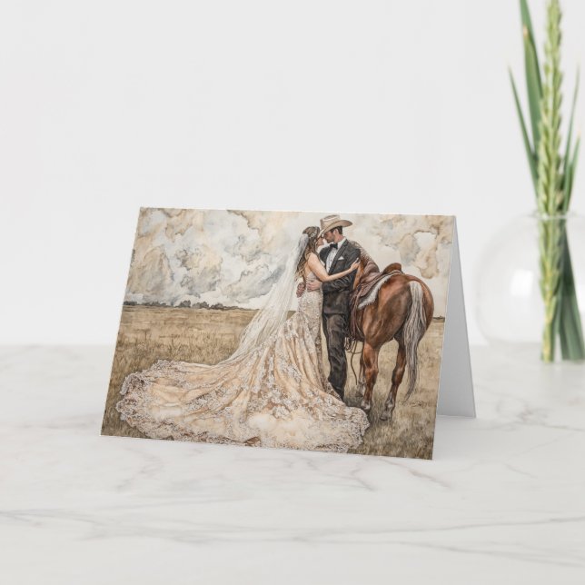 Carte Aventure & Amour Mariage Voyage Bénédiction (Devant)
