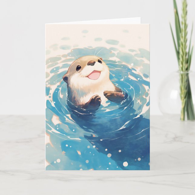 Carte Aventure aquatique tout simplement adorable (Devant)