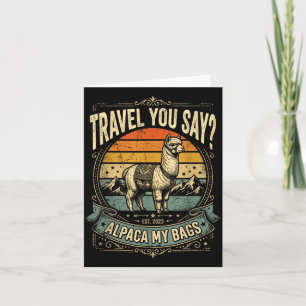 Carte Aventure dites-vous alpaguer mes sacs