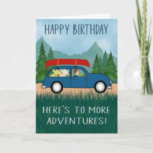 Carte Aventures de plein air pour homme d'anniversaire