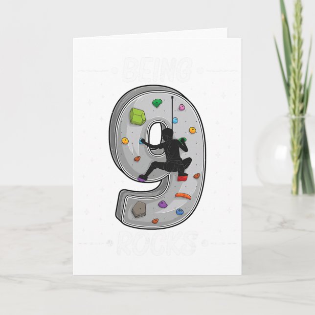 Carte Aventures d'escalade de roche pour enfant de 9 ans (Devant)
