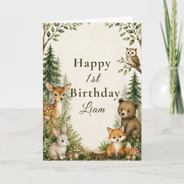 Carte Aventurier des Bois Premier Anniversaire (Devant)