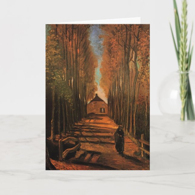 Carte Avenue des peupliers à l'automne par Vincent van G (Devant)