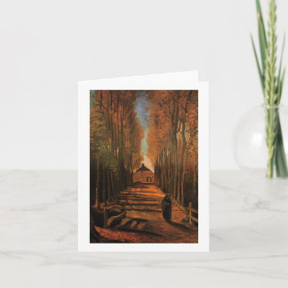 Carte Avenue des Polonais à l'automne Van Gogh Beaux-Art