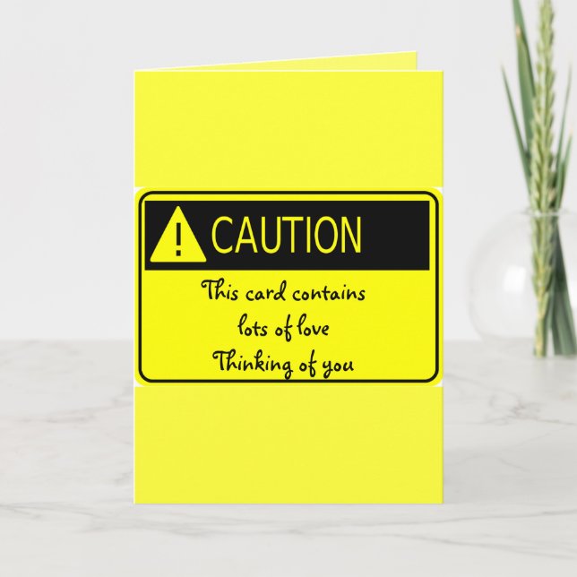 Carte Avertissement attention_ (Devant)