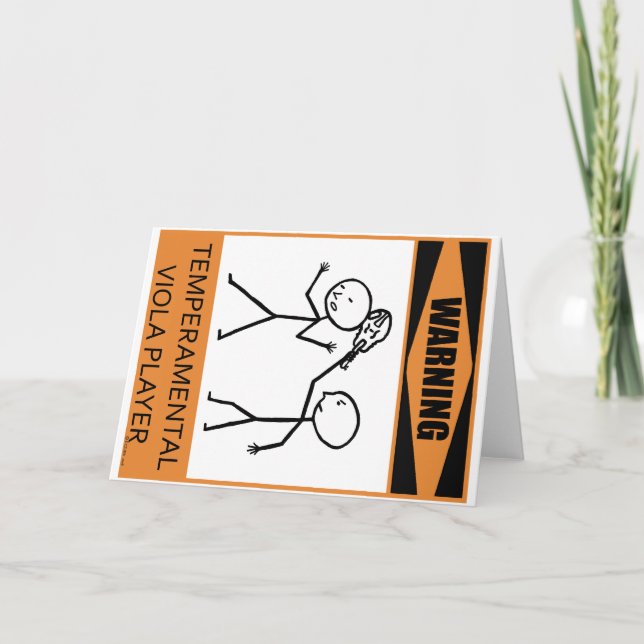 Carte Avertissement Joueur Temperamental Viola (Devant)