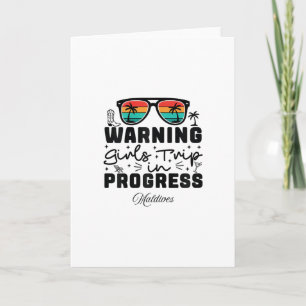 Carte Avertissement Voyage Filles En Cours De Vacances M