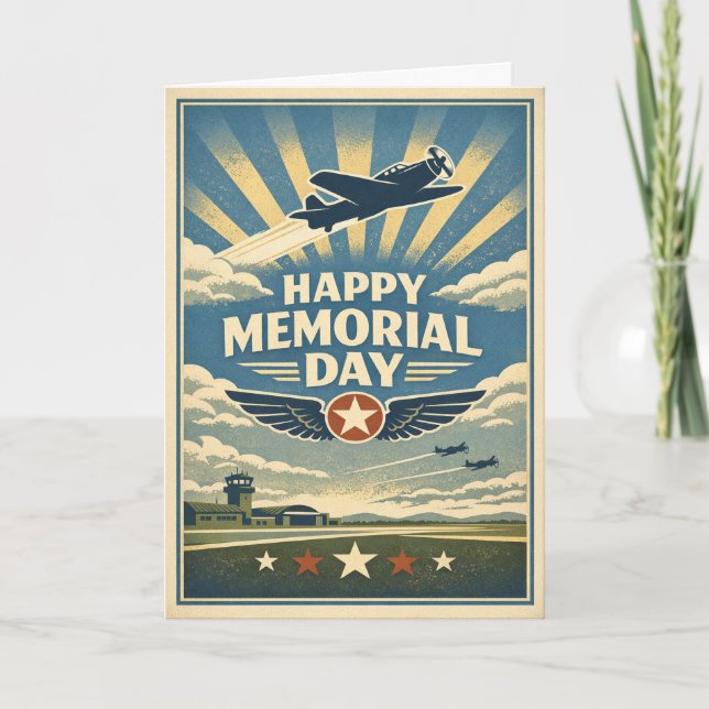 Carte Aviation Wings of Valor Jour du Souvenir  (Devant)