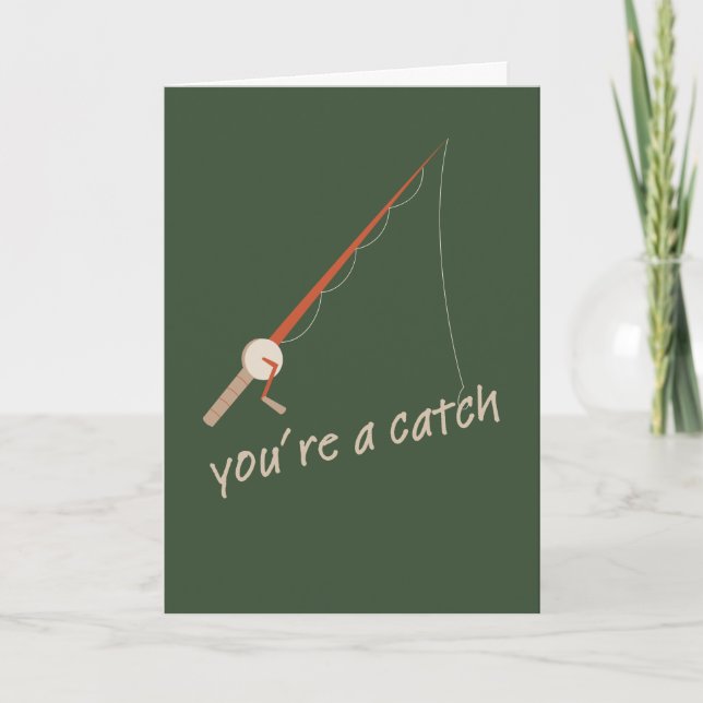 Carte Avid Fisherman Father's Day Card (Devant)