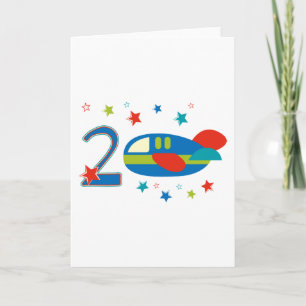 Carte Avion 2e anniversaire