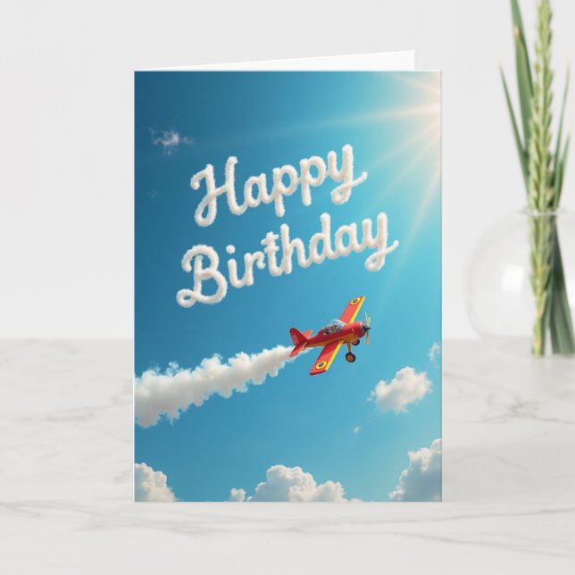 Carte Avion Ciel Joyeux (Devant)