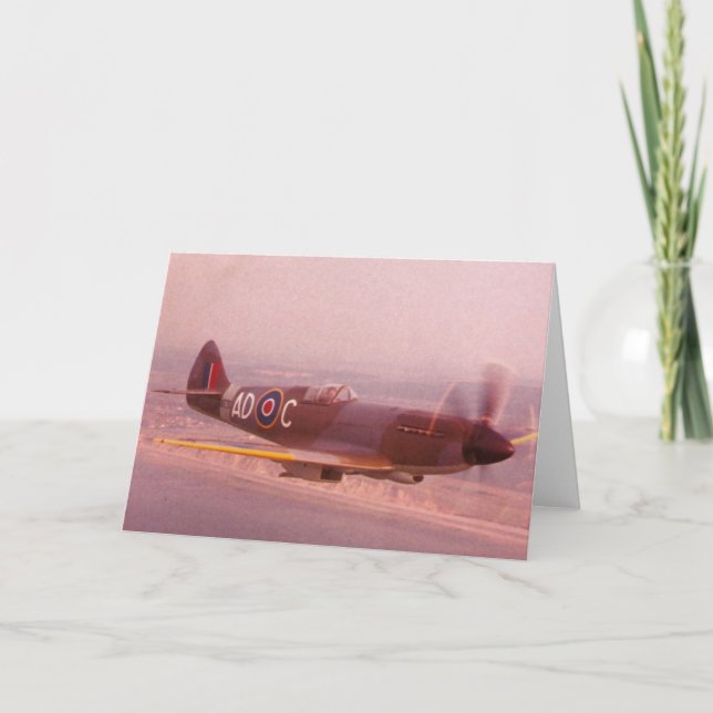 Carte Avion de Spitfire de Supermarine (Devant)