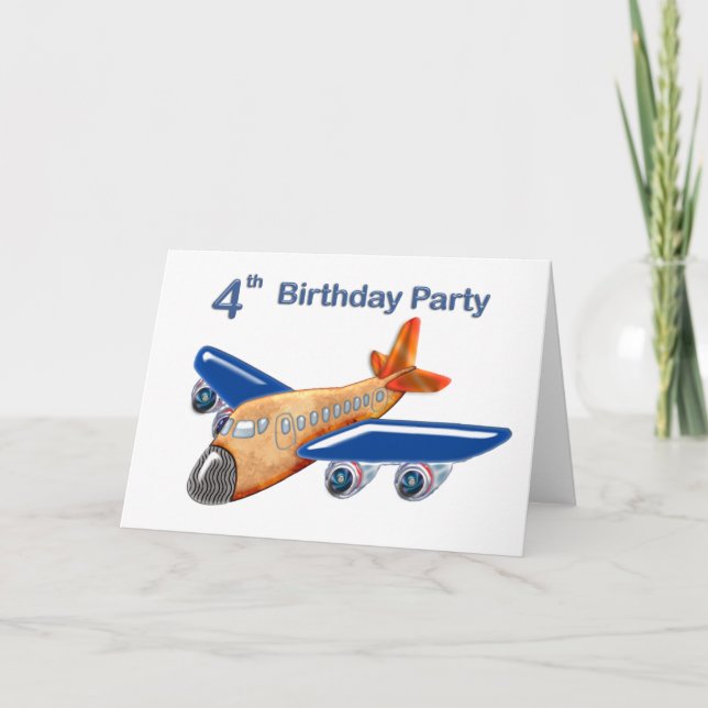 Carte Avion Extraordinaire 4e anniversaire (Devant)