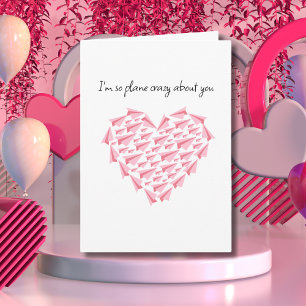 Carte Avion fou de toi, Beau Papier Avion, Photo