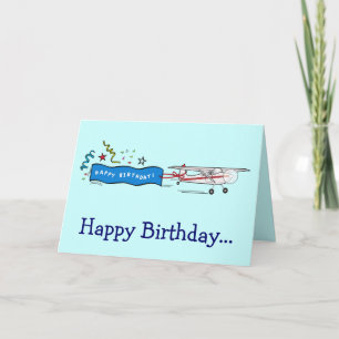 Carte Avion Joyeux anniversaire de toute la bande