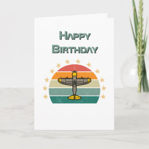Carte Avion Militaire en Vol, Anniversaire d'Aviation