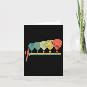 Carte Avion pilote de vol Vintage à ballon à air chaud