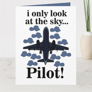 Carte Avion Pilote Je Ne Regarde Que Le Pilote Ciel
