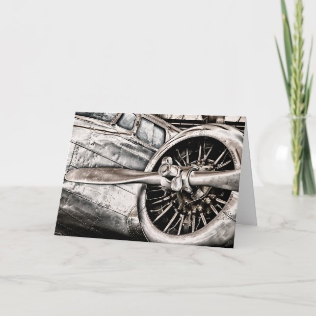 Carte Avion vintage (Devant)