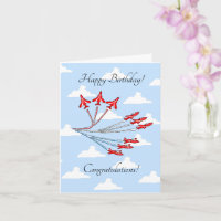 Avions Red Jet (Blue Sky) personnalisables Anniver