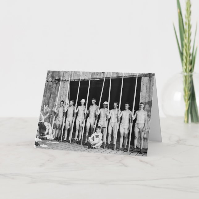 Carte Aviron de l'équipage, 1916 (Devant)