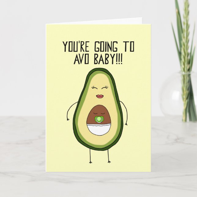 Carte Avocado Baby Card (Devant)