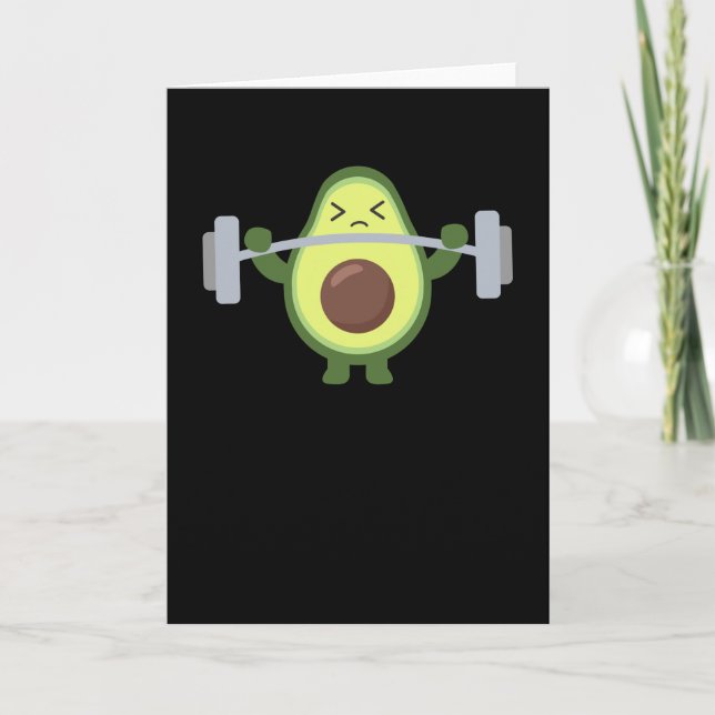 Carte Avocado Fitness Huntel Funny Avocados (Devant)