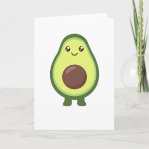 Carte Avocado Kawaii Mange Des Avocados Sucrés