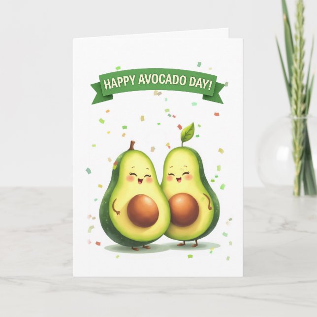 Carte Avocado mignon de jour Avocado avec bannière (Devant)