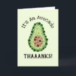 Carte Avocado par points<br><div class="desc">C'est un Avocado,  en points ! Prenez la main sur cet art cool d'avocat. Idéal pour les amateurs de guacamole,  végétariens et végétaliens pour montrer leur amour de ce fruit délicieux.</div>