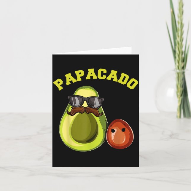 Carte Avocado Shirt For Men, Papacado Pregnancy Announce (Devant)