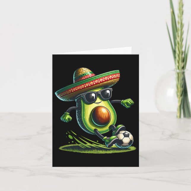Carte Avocat drôle de Cinco De Mayo montrant des compéte (Devant)