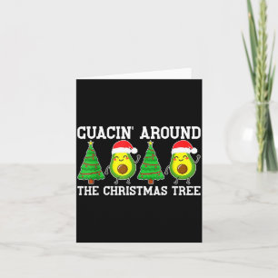 Carte Avocat Drôle Guac Sapin de Noël Humour de Fêtes Pu
