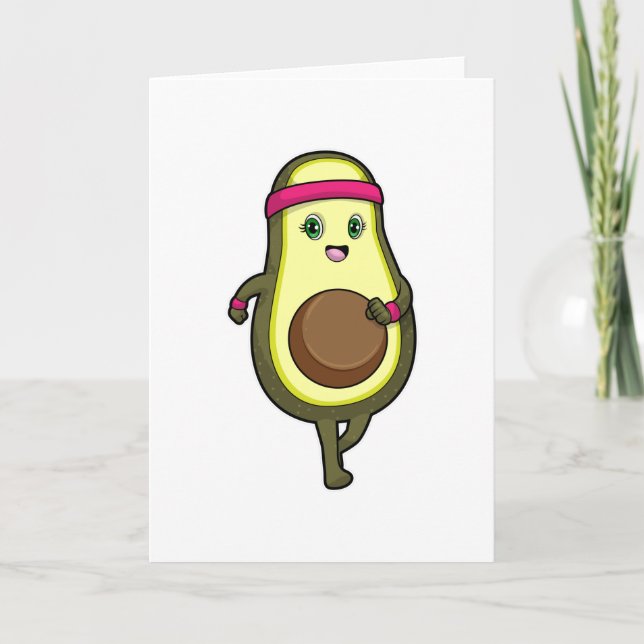 Carte Avocat en jogging avec bandeau (Devant)