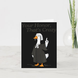 Carte Avocat oie honneur fou école de droit avocat idiot
