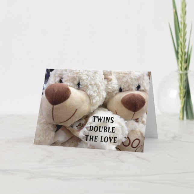 CARTE AVOIR DEUX DOUBLES LES SOUVENIRS/JOIE (Devant)