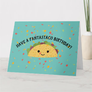 Carte Avoir Fantastaco Anniversaire Cute Kawaii Taco