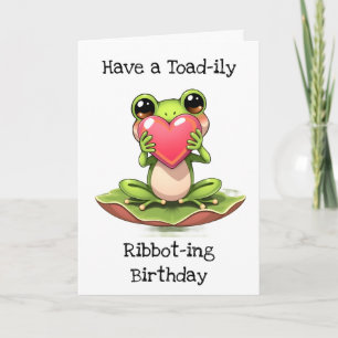 Carte Avoir un Crapaud de Ribbot Anniversaire