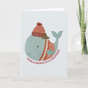 Carte Avoir une baleine de Noël