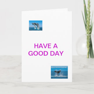 CARTE AVOIR UNE BONNE JOURNÉE DE SALUTATIONS