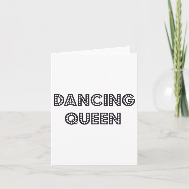 Carte Awesome Dancing Queen 1970s Style Cadeau (Devant)