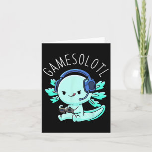 Carte Axolotl Gamer Anime Cadeaux Kawaii garçons filles