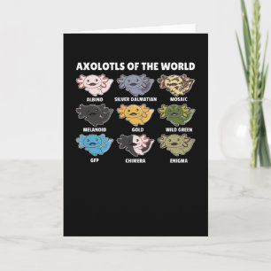 Carte Axolotls Du Monde Sweet Animaux Axolotl
