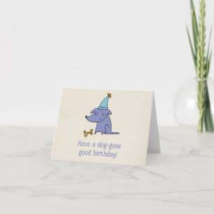 Carte Ayez un chien qui est parti pour un chien d'annive