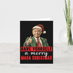 Carte Ayez Un Joyeux Noël Drôle Trump Christ