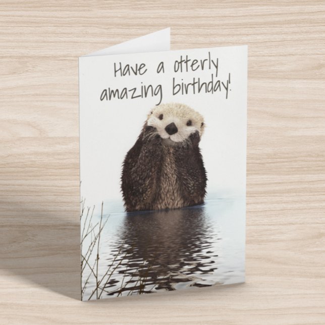 Carte Ayez une Otter d'Anniversaire Extraordinaire (Créateur téléchargé)